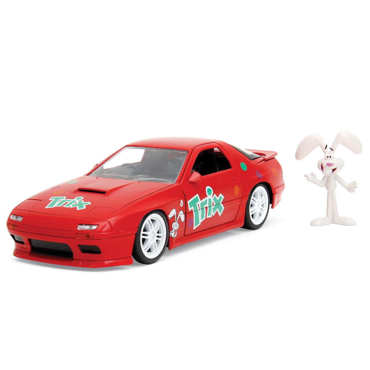 Collections Etc Trix 1985 Mazda RX-7 1:24 Scale Die-Cast Model with Figurine